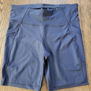 Xersion Navy Blue Quick Dri Active Wear Biker Shorts Size Womens Medium
